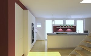 plan en 3D de cuisine
