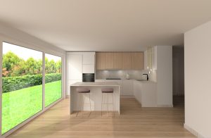 Modele 3D cuisine beige