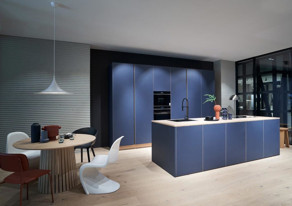 Aménagement de cuisine en bleu
