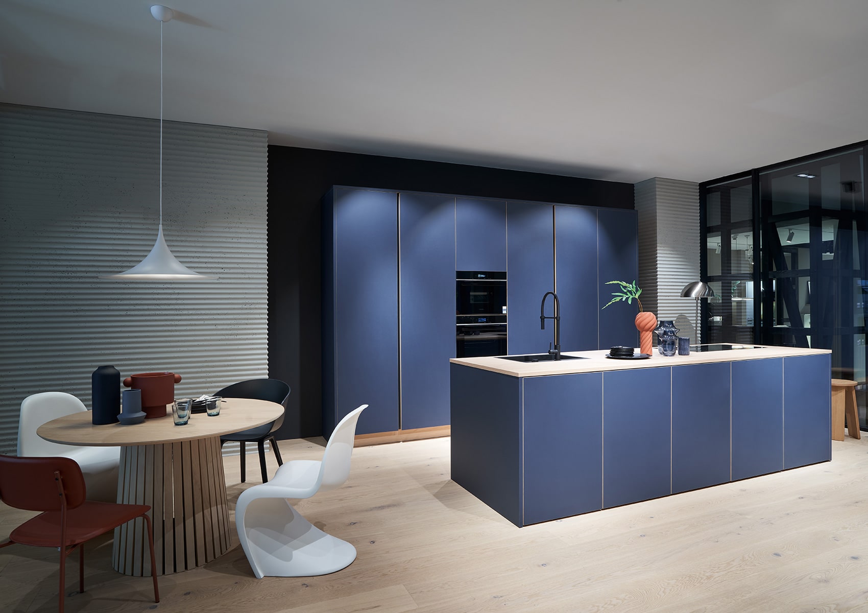 cuisine couleur bleu